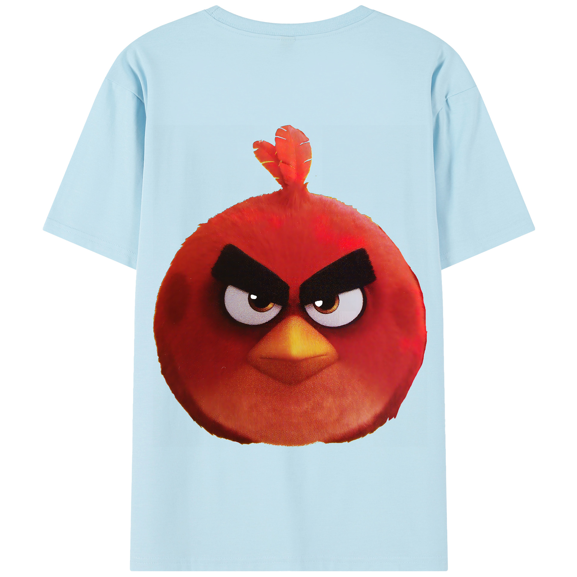 （画像用） Angry Birds アングリーバード 綿100％半袖Tシャツ（背面プリント）